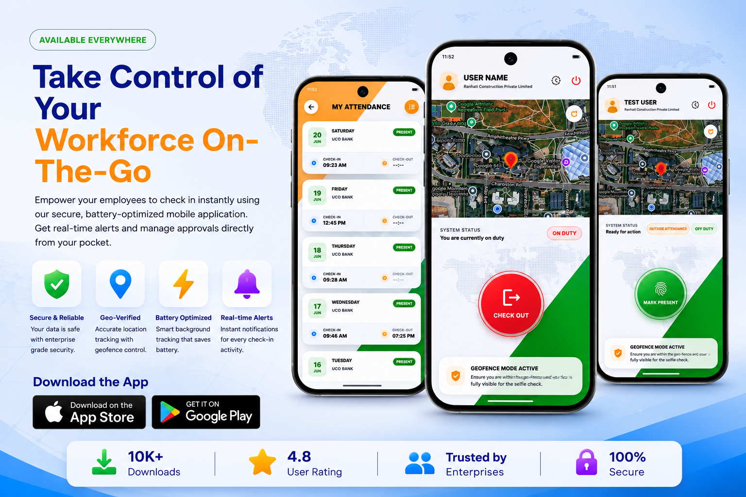 Geofence Attendance Android Mobile App Download on Google Play Store